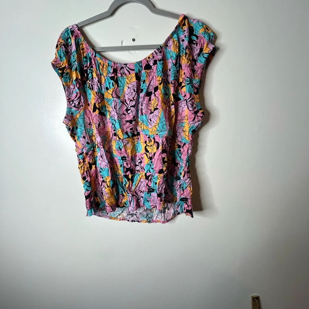 Disney Mickey & Friends Retro Off Shoulder Top - Picture 5 of 7